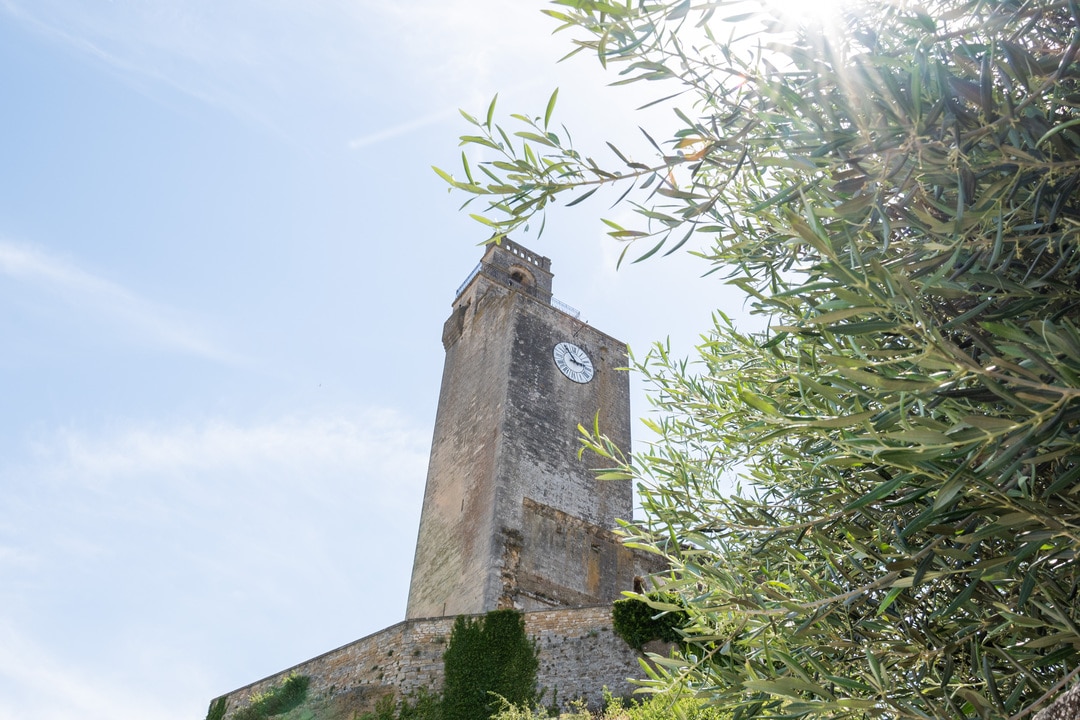 tour du château à travers olivier