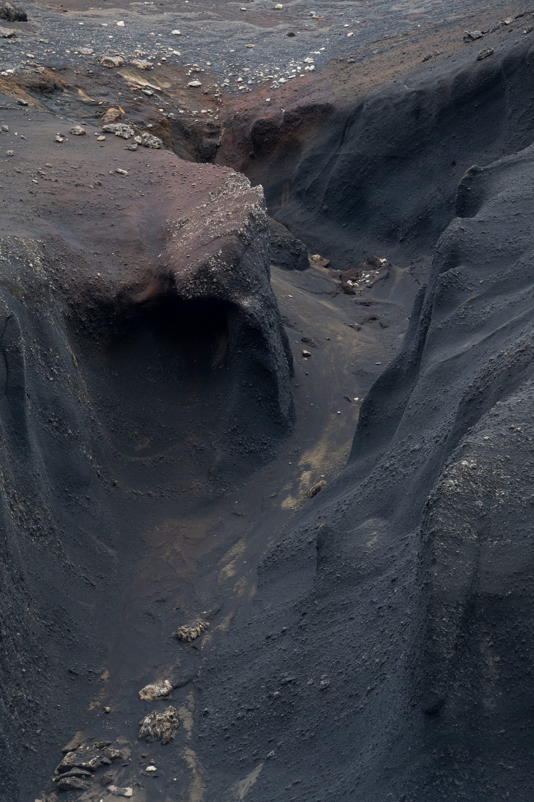 detail volcan noir Landmannalaugar