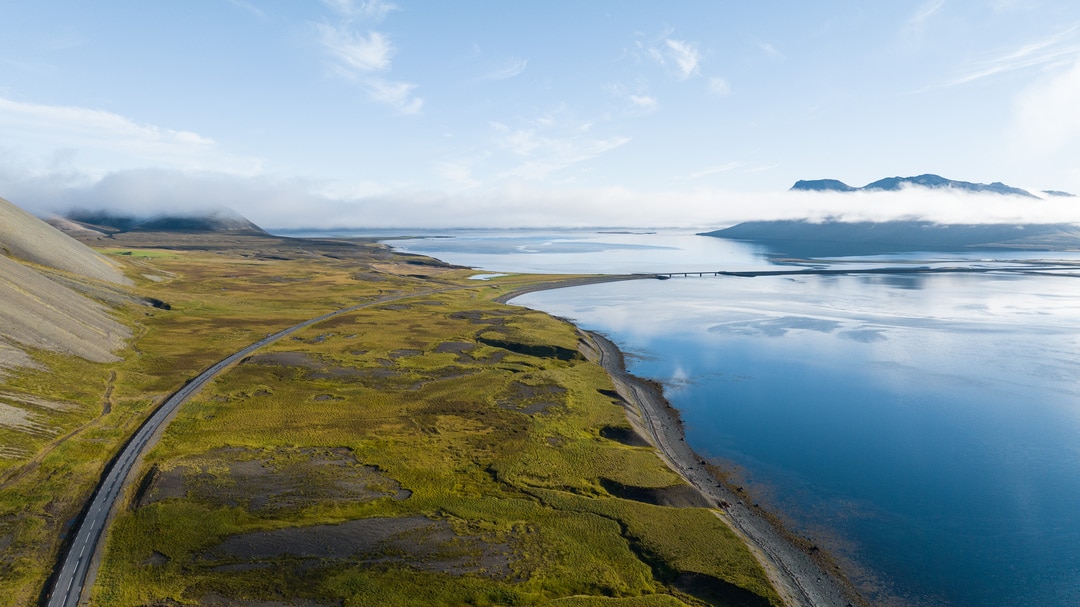 route fjords du nord islande
